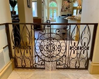Decorative Iron Gates Throughout the House