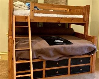 Twin over Full Bunk Beds with Drawer