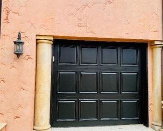 Four Single Solid Wood Garage Doors