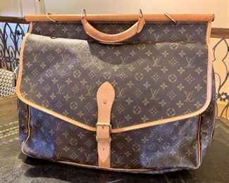 Louis Vuitton Kleber Vintage Canvas Sac Chasse Hunting Brown Monogram Weekend/Travel Bag