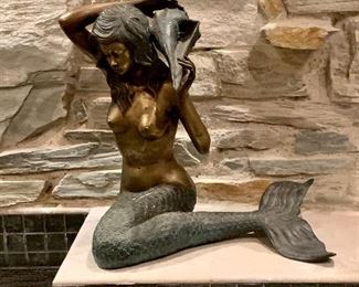 Bronze Mermaid Sculpture