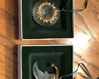 Swarovski Sun and Moon ornaments