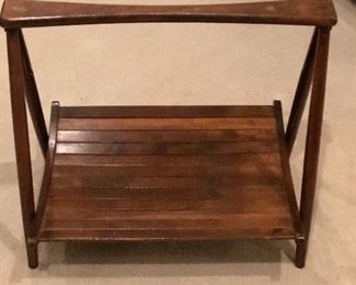 Wood magazine rack or use as part of a centerpiece for large table