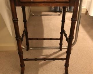 Small wood side table