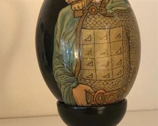 Russian lacquerware egg. High priest?