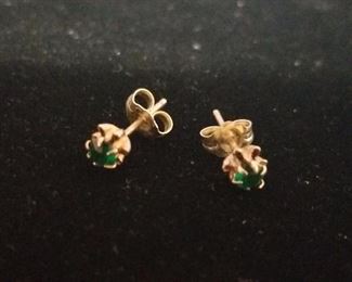 14kt birthstone earrings