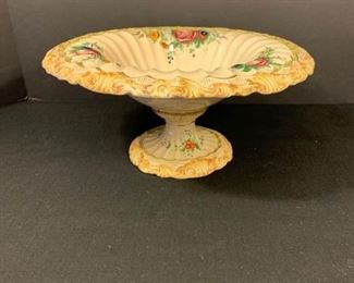 Vintage Italian Hand Painted Compote https://ctbids.com/#!/description/share/312817