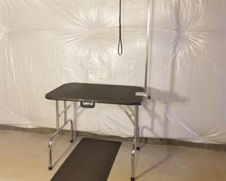 Dog Grooming Table & Mat by GroomRight https://ctbids.com/#!/description/share/312343