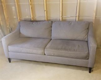 Gray Flannel Fabric Sofa MCM Style https://ctbids.com/#!/description/share/312920