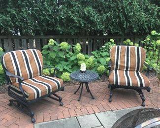 Summer Classics Rocker Chairs and Table.