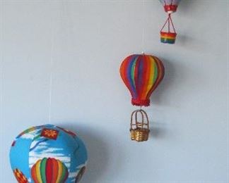 Hot Air Balloons Wooden Art