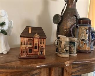 Home decor and steins