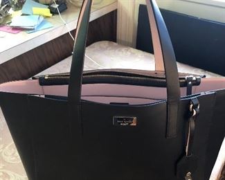 Black leather Kate Spade handbag