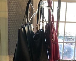 Leather handbags