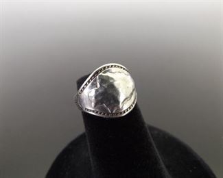 .925 Sterling Silver Bell Trading Arrowhead Upper Finger Ring Size 2.5
