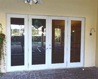 CGI Hurricane impact french doors