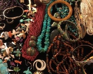 Vintage Jewelry Sterling Turquoise, Pins, Brooches, Necklaces, Bracelets, Earrings, 