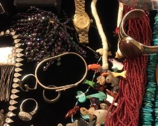 Jewelry, Womans unauthenticated Rolex, turquoise, 