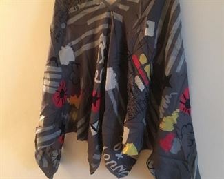 Designer SILK dolman sleeve top