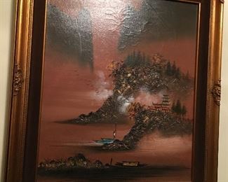 Oriental art oil on canvas