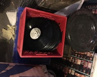 RECORDS!! RECORDS! 45s, 78s, Cassettes, radios, record player, Bose