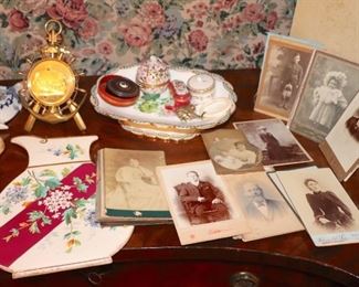 Vintage Photos, English Wall Jug and Decorative Items