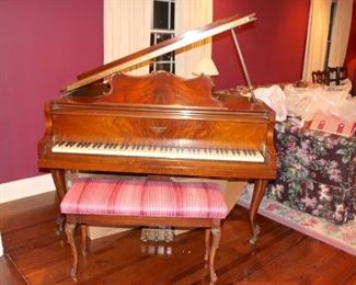 Beautiful Perlman Baby Grand Piano With French Wood Case