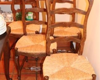 4 Caned Chairs