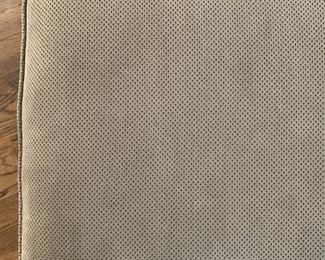 Suede Armchair and Ottoman