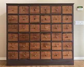 Antique 36 Drawer Chest from the Postal Service