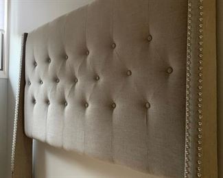 Tufted Headboard from Safavieh with Nail Head Detail