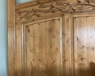 Waxed Pine King Size Bed