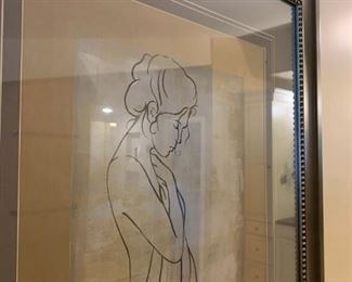 Bathing, Framed Print