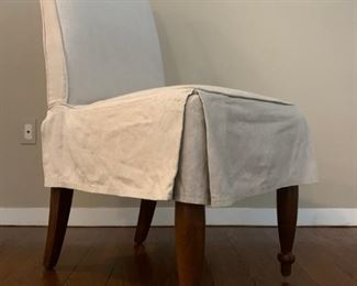 Set of Ten Mitchell Gold & Bob Williams Slip Cover Side Chairs 