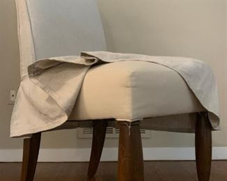 Set of Ten Mitchell Gold & Bob Williams Slip Cover Side Chairs 