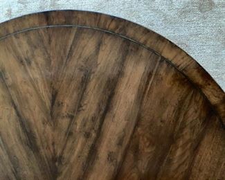 Holly Hunt "C" Leg Table with Bronze Medallions 