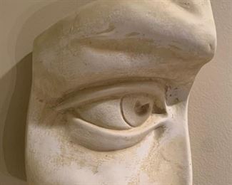 Eduardo Paolozzi, After Michelangelo's David, Four Piece Face Installation, Eyes, Nose and Mouth