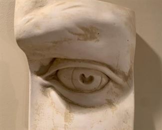 Eduardo Paolozzi, After Michelangelo's David, Four Piece Face Installation, Eyes, Nose and Mouth