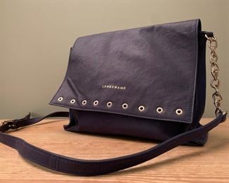 Longchamp Flap Front Cross Body Leather Bag