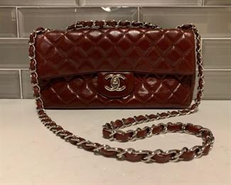 Red Chanel Matelasse Chain Shoulder Bag