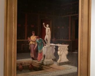 Ancient Rome, Oil on Canvas, Luigi Bazzoni (1836-1927)