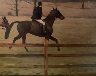 Hunting Scene, Leo Rawlings, British (1918-1990)
