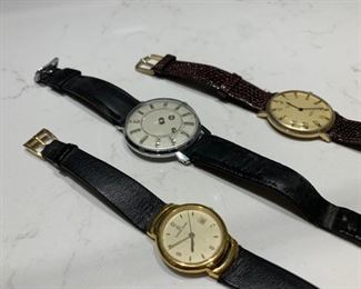 Vintage Men's Watches including Daniel Mink, Louvic Delux, Rolex Cellini
