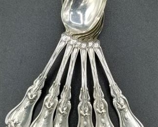 Set of 6 Sterling spoons