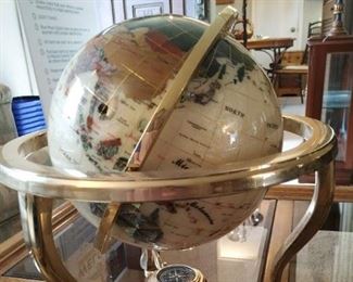 Alexander Kalifano Inlaid Globe