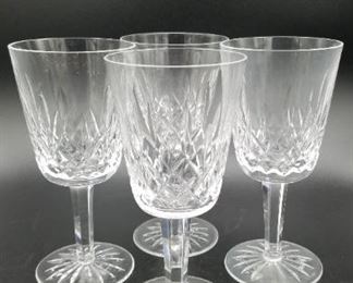 Waterford Lismore Goblets 2 sets of four (8 glasses in all)