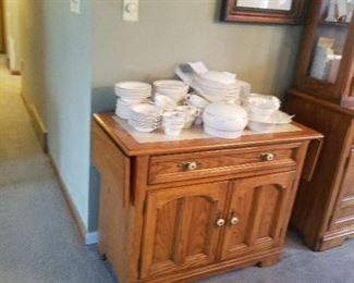 serving cart matches china cabinet 