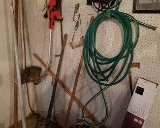 hoses and lawn tools