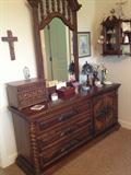 Complete Bedroom Set--Low dresser with Mirror