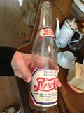 Pepsi Paper Label Bottle Double Dot